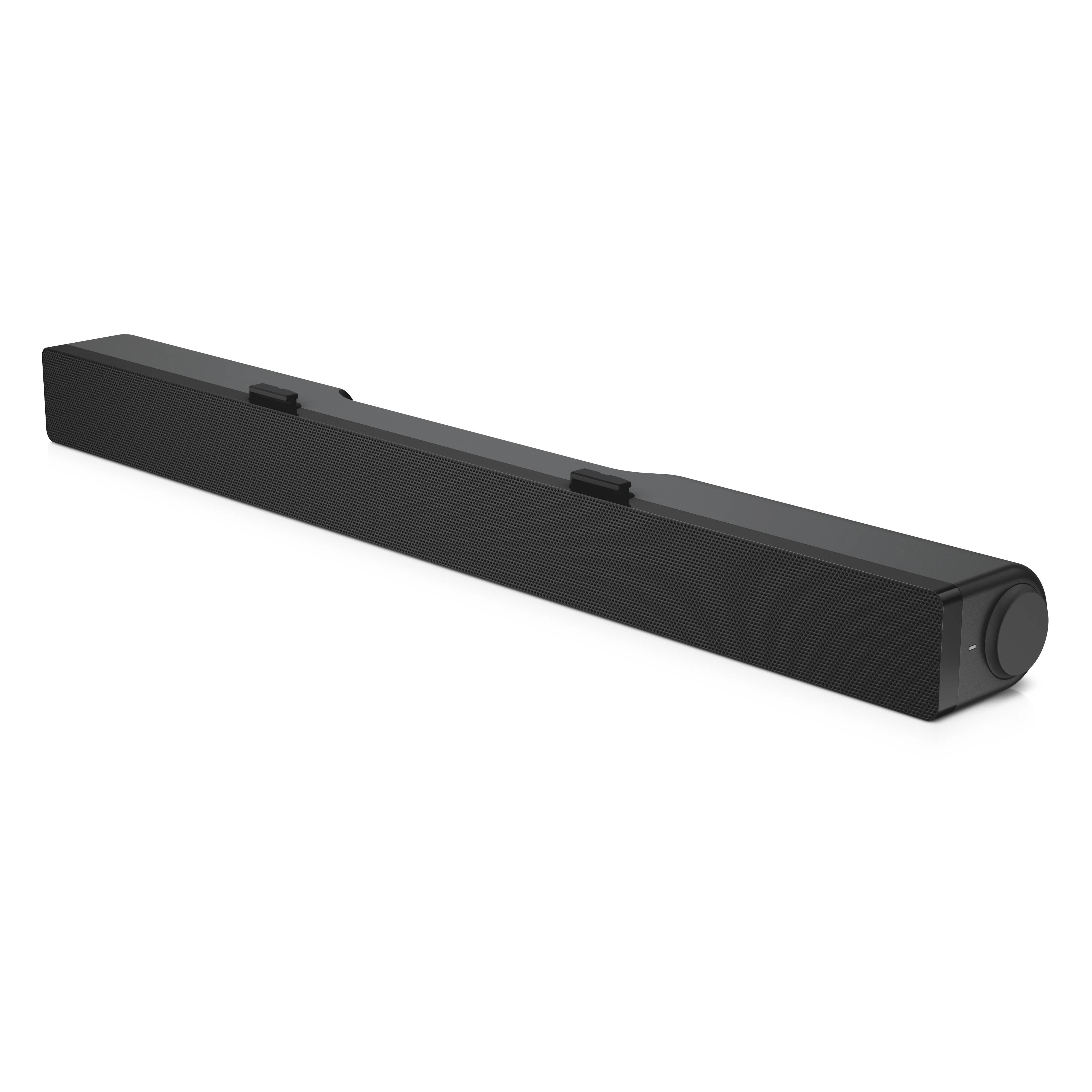 Kompiuterio kolonėlės Dell Stereo Soundbar AC511M Garsiakalbio tipas Sound Bar - stereo - 2 - aktyvus, Mini-phone stereo 3,5 mm; USB 2.0, Juodas, 2,5 W