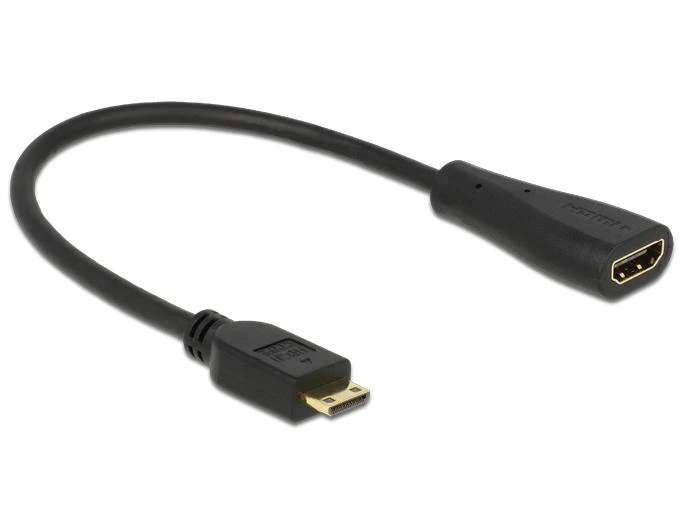 Delock mini HDMI-C į HDMI-A adapteris, 23 cm