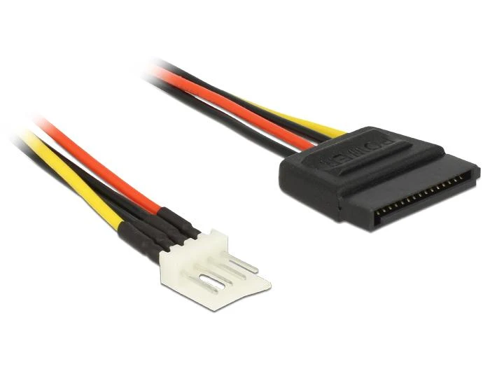 Delock SATA 15 kontaktų – 4 kontaktų Floppy 0,24 m daugiaspalvis (83877)