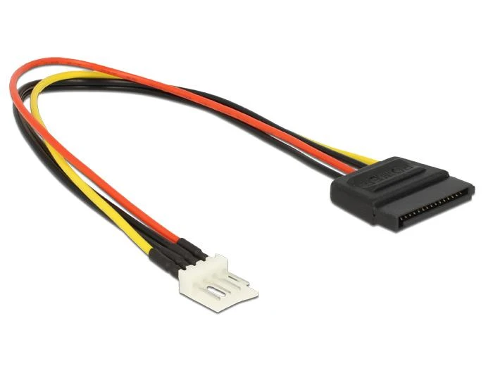 Delock SATA 15 kontaktų – 4 kontaktų Floppy 0,24 m daugiaspalvis (83877)