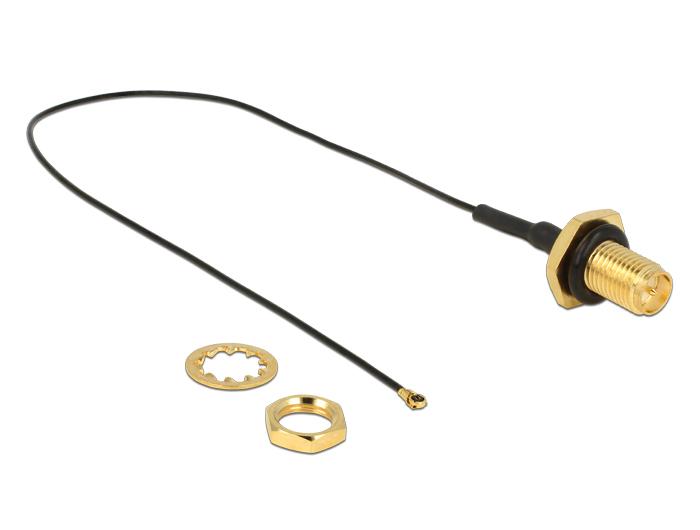 Delock antenos kabelis RP-SMA lizdas montavimui > MHF IV/ HSC MXHP32