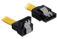 DELOCK Cable SATA 50cm geltonas pūkas/tiesus metalas