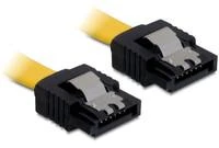 DELOCK Cable SATA 50cm geltonas tiesus/tiesus metalinis