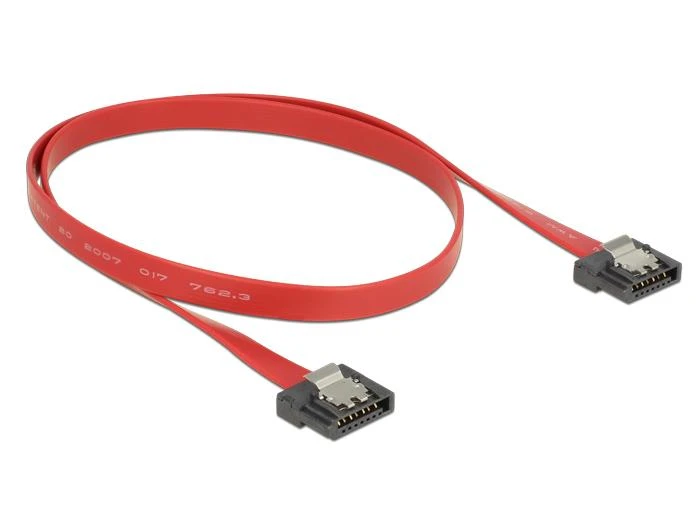 Delock SATA – SATA, 0,5 m, raudona (83835)