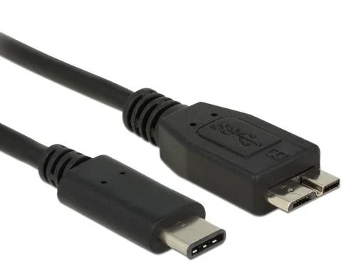 Delock kabelis USB 3.1, Gen2 USB-Type-C > USB Micro-B 0,5 m juodas
