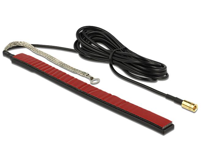 Delock Antenne DAB+ SMB Stecker 23 dBi aktiv omni juodas