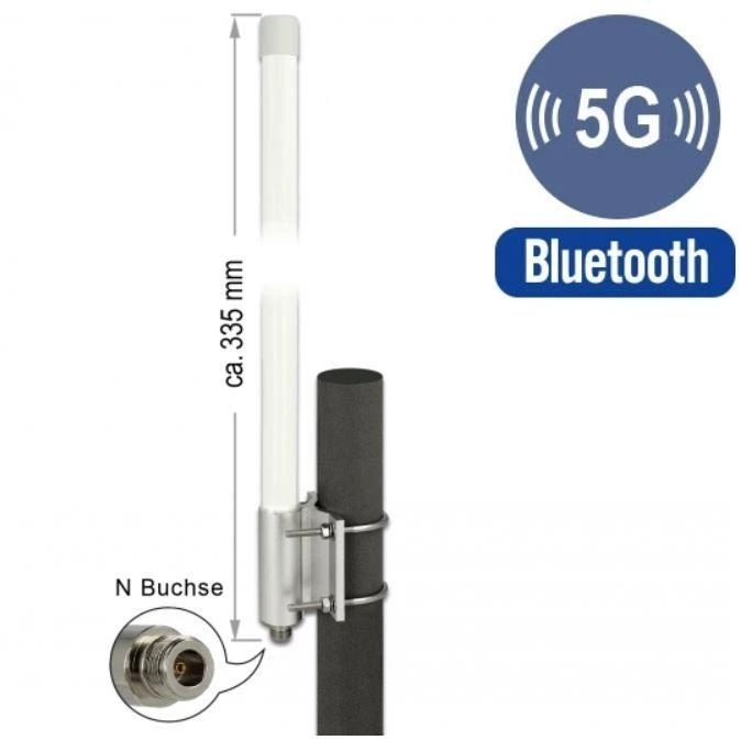 Delock antena su N jungtimi ir tvirtinimo elementais