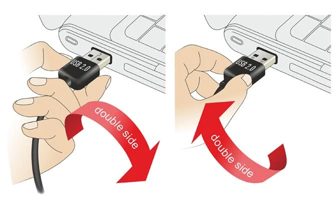 Sonstige KABELIS USB-A(M) KAMPINIS LEWO/PRAWO->USB-B(M) 2.0 1M EASY-USB JUODA DELOCK
