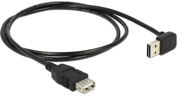 Kabelis USB Delock USB-A - USB-A 1 m Juodas (83547)