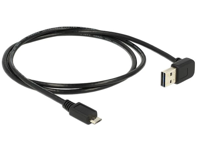 Kabelis USB Delock USB-A - 1 m Juodas (83535)