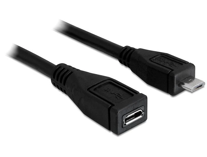 Delock ilgintuvas USB 2.0 tipo Micro-B kištukas > USB 2.0 tipo Micro-B lizdas