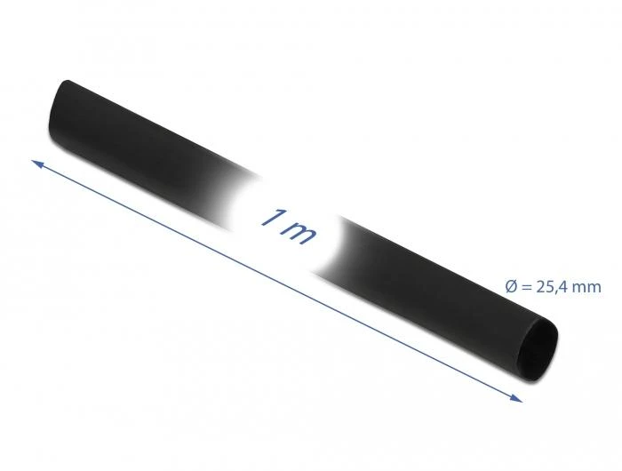 Organizer Delock DELOCK Schrumpfschlauch 1 m x 25,4 mm juodas