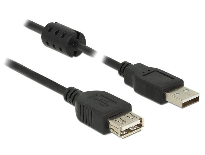 Delock ilgintuvas USB 2.0 tipo A kištukas > USB 2.0 A tipo lizdas 2,0 m
