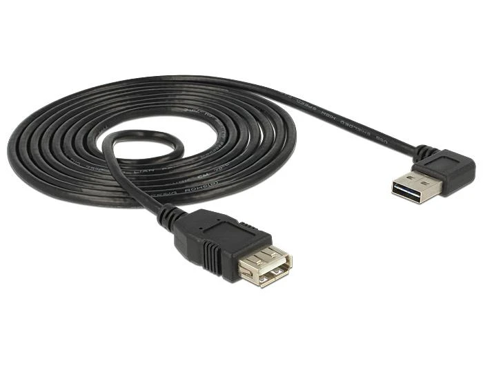 Kabelis USB Delock USB-A - 2 m Juodas (83552)
