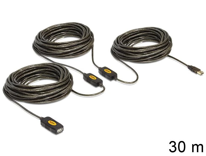 DELOCK kabelis USB 2.0 plėtinys, aktyvus 30 m