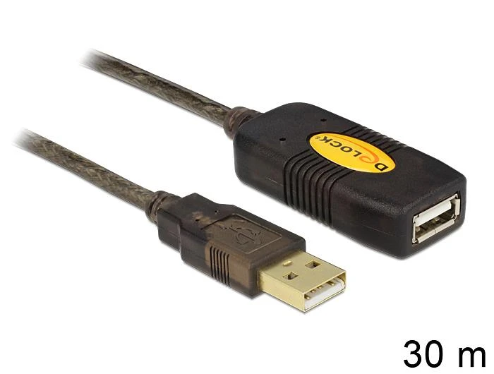 DELOCK kabelis USB 2.0 plėtinys, aktyvus 30 m
