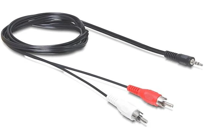 Delock garso sąsajos laidas su 3.5mm į RCA jungtimis