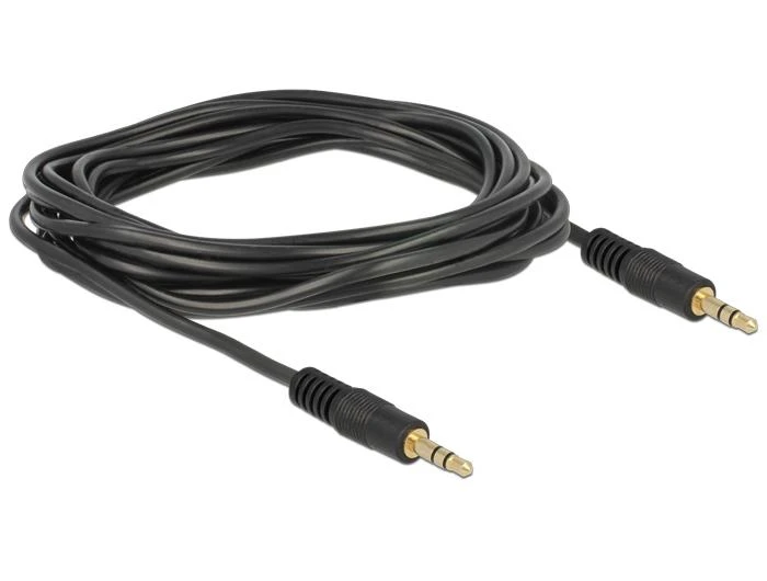 Juodas 3,5 mm garso kabelis, 3 m