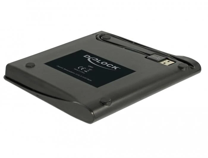 Delock išorinis korpusas su integruotu USB kabeliu