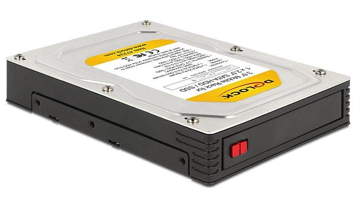 DELOCK 3,5 colio mobilusis stovas, skirtas 1 x 2,5 colio SATA HDD / SSD