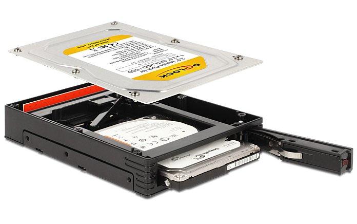 DELOCK 3,5 colio mobilusis stovas, skirtas 1 x 2,5 colio SATA HDD / SSD