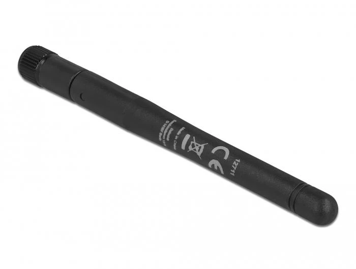 Delock 12711 juoda cilindrinė Wi-Fi antena