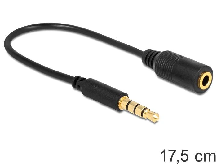 DELOCK Cable Stereo jack 3.5 mm 4 pin 