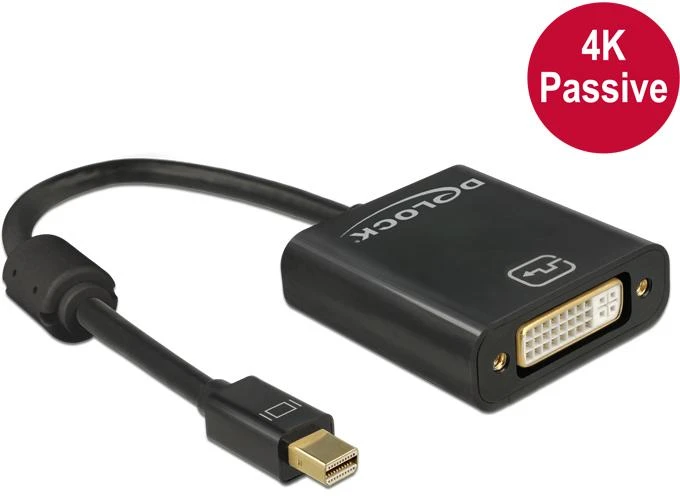 Delock Mini DisplayPort į DVI adapteris 4K Passive