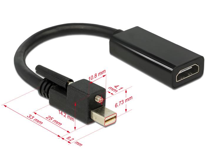 Adapteris AV Delock DisplayPort Mini – HDMI kištukas (62640)