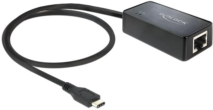 DELOCK Adapteris SuperSpeed USB USB 3.1 Gen 1 SU USB Type-C male > Gigabit LAN 10/100/1000 Mb/s