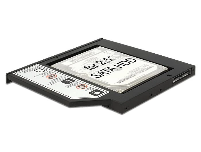 DELOCK Slim SATA 5.25 montavimo rėmelis, skirtas 1 x 2,5 SATA HDD iki 9,5 mm