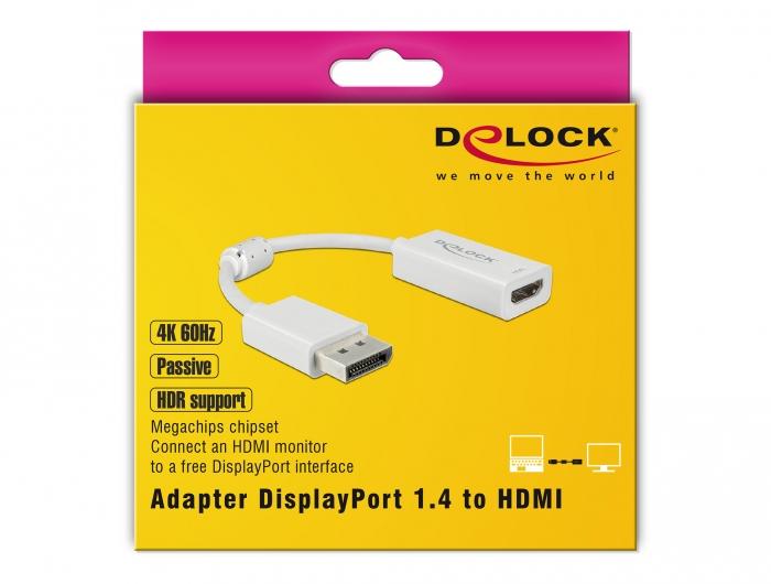 „Delock“ adapteris (su HDR) „DisplayPort“ ir HDMI jungtimi