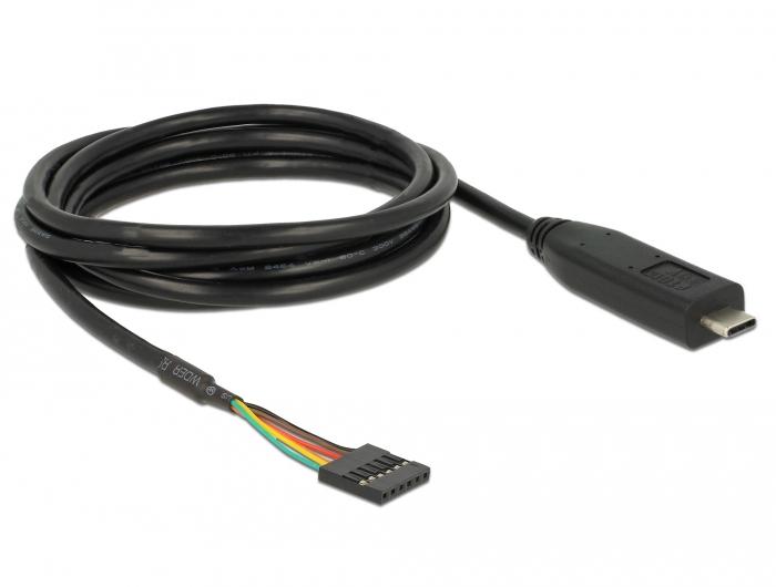 DELOCK Konverter USB/C 2.0 St > TTL 5.0V 6Pin 2.0m