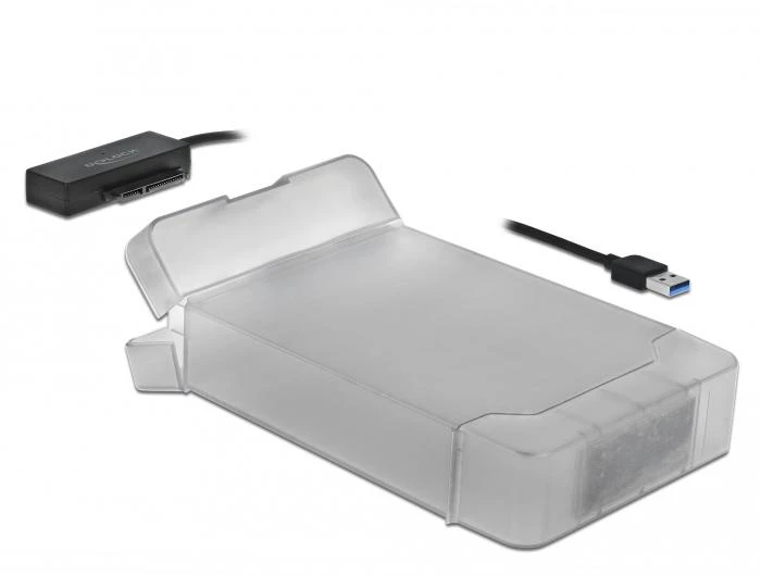 Delock USB Type-A į SATA konverteris su 3,5 colio apsauginiu dėklu