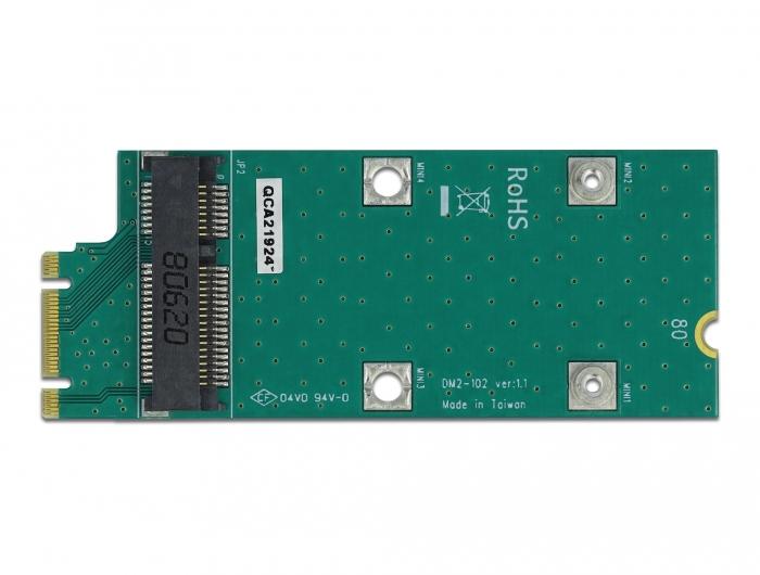 Kontroler Delock DeLOCK Adapteris M.2 Key B + M> Mini PCIe Slot (PCIe / USB) (64103) - FPUVGY01