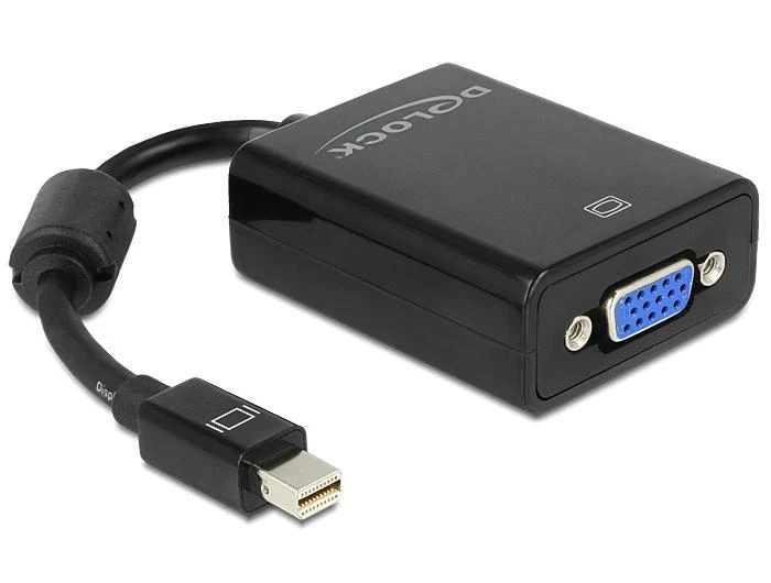 Delock Adapteris mini Displayport 1.2 vyriškas > VGA moteriškas juodas