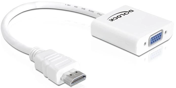 Delock HDMI į VGA adapteris su lanksčiu laidu