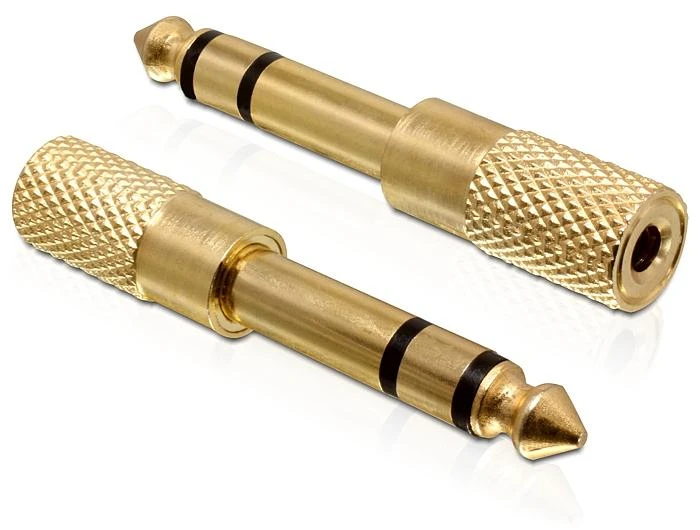 Delock 6,35 mm į 3,5 mm garso adapterių pora