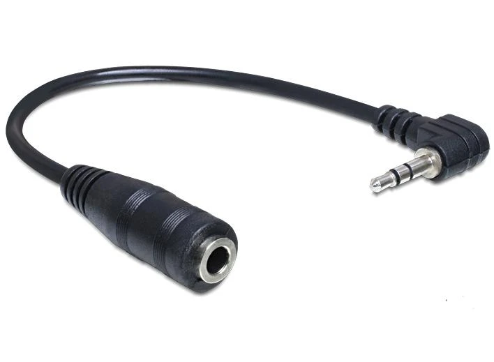2,5 mm kampinis kištukas į 3,5 mm lizdą adapteris