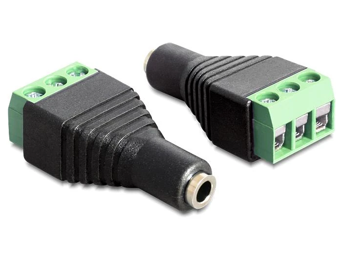 Delock 3,5 mm garso lizdo adapteris su varžtiniais terminalais