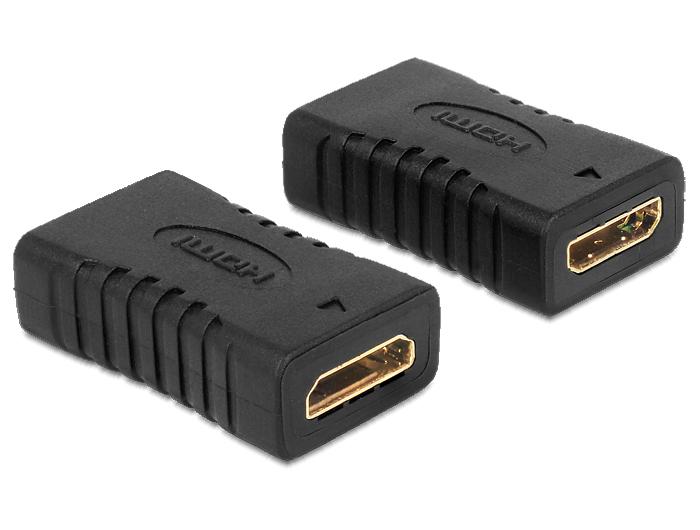 ADAPTER HDMI MINI(F)->HDMI MINI(F) BECZKA JUODA DELOCK