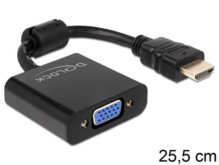 HDMI į VGA adapteris, 25,5 cm