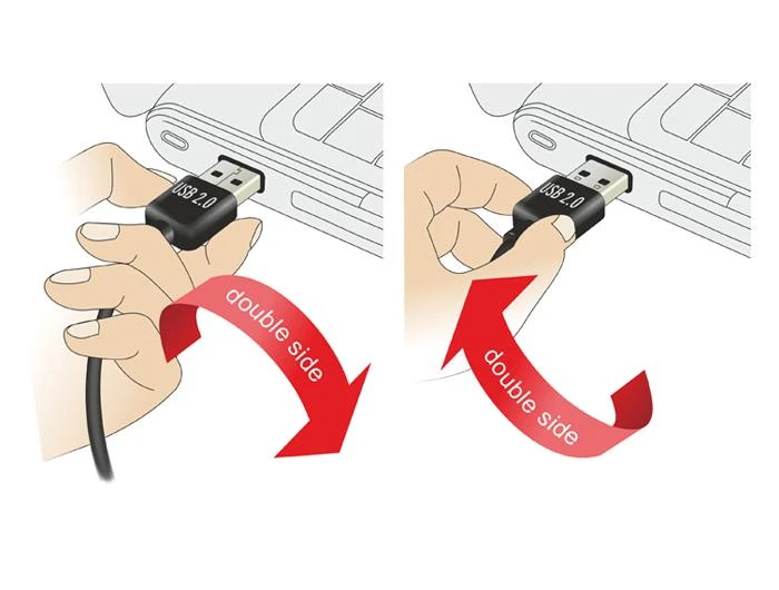 Delock EASY-USB adapterio jungimo principas
