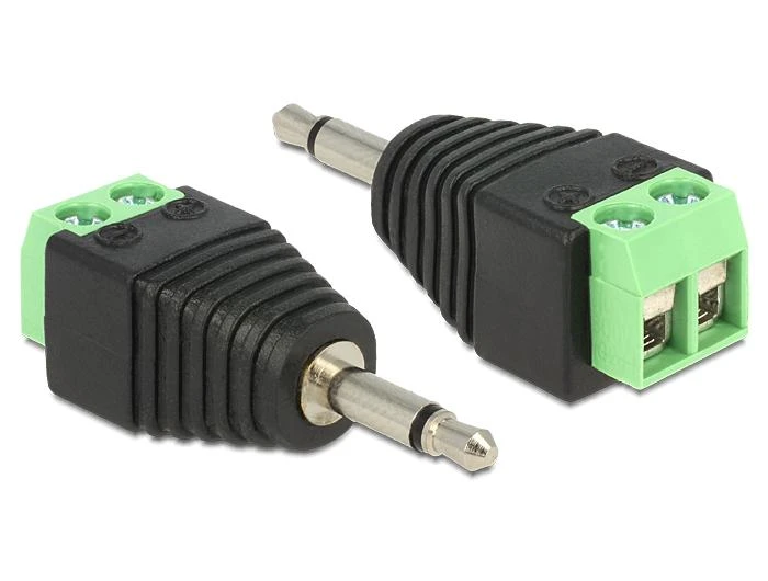 Delock 3,5 mm kištukai su 2 kontaktų gnybtų bloku