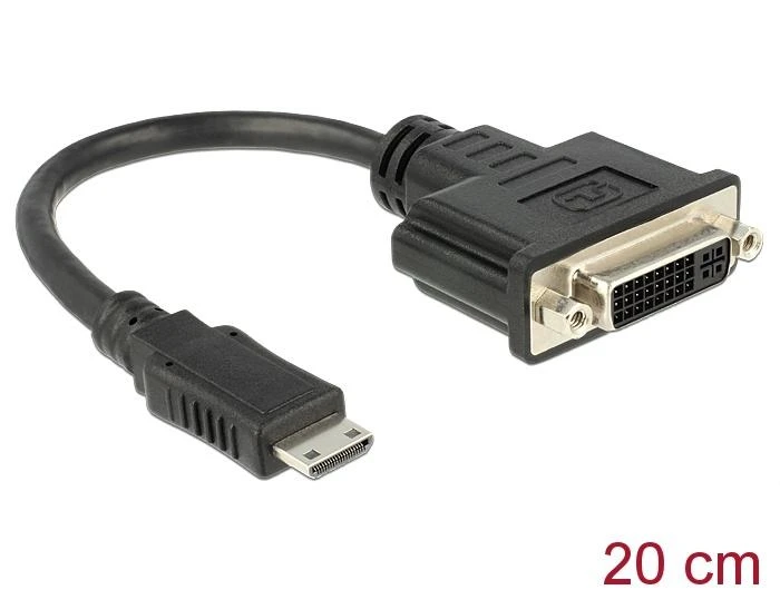 Delock mini HDMI į DVI adapteris, 20 cm