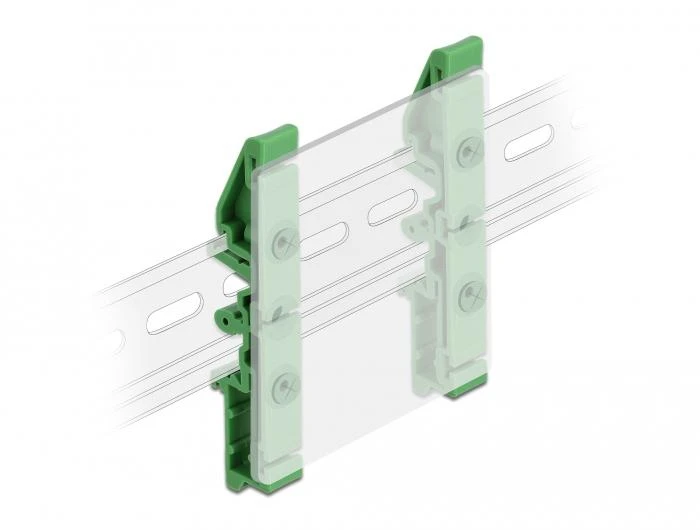 Delock Hutschienenclip für Platine 85 mm 4 Stück