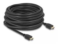 Kabelis Delock Delock - HDMI-Kabelis mit Ethernet - HDMIMMNLich zu HDMMMNLich - 12 m - Juodas - palaikymas von 8K 60 Hz, bis zu 48 Gbps Datentransferrate