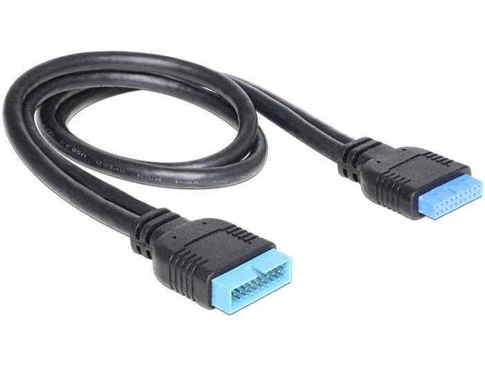 Delock prailginimo kabelis USB 3.0 kontaktų antraštė, vyriška / moteriška