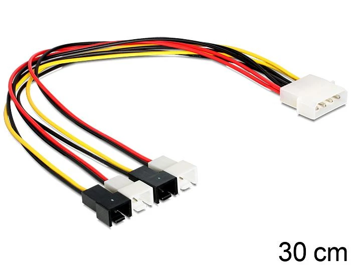 Delock Molex – 2 kontaktų 0,3 m daugiaspalvis (83343)