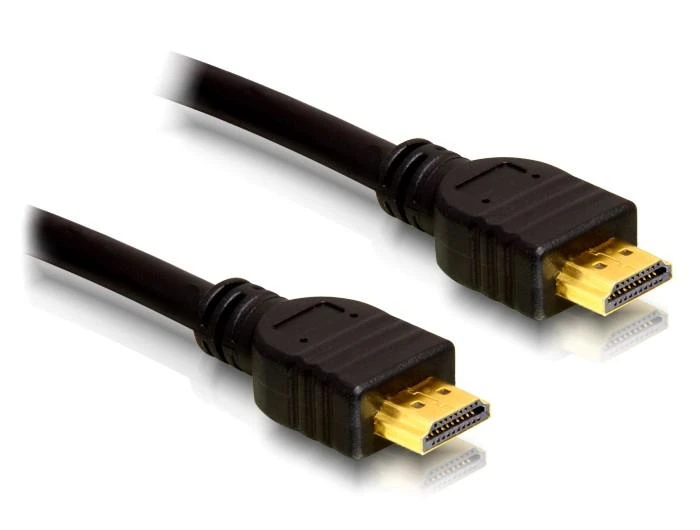 HDMI laidas su aukso spalvos jungtimis